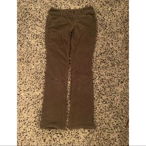 Army Green Low-rise Corduroys (Flared)